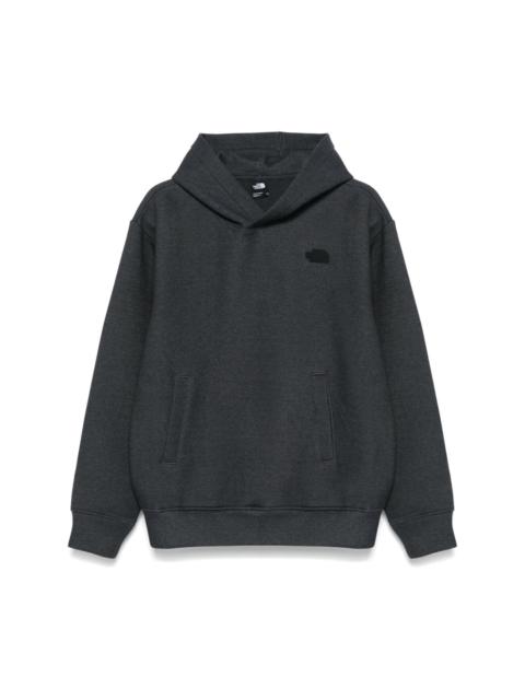 The North Face rubberised-logo hoodie