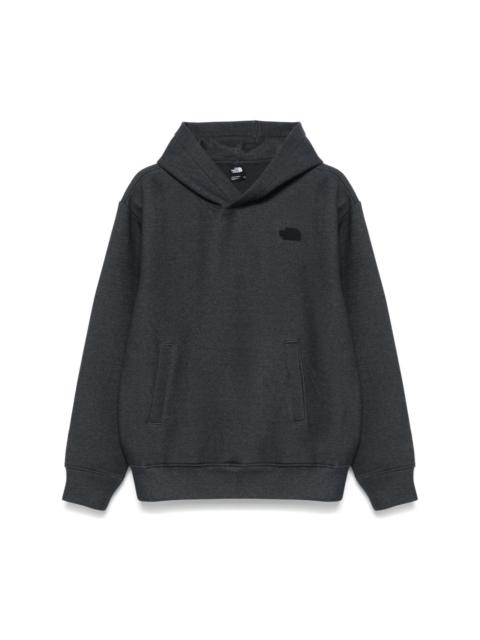 rubberised-logo hoodie