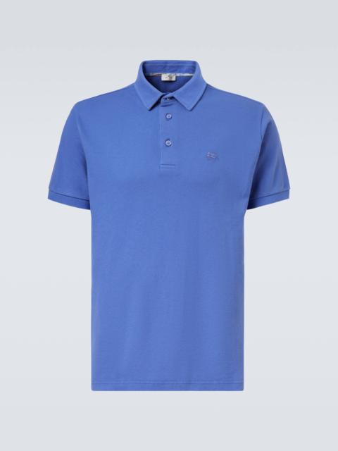 Etro Pegaso cotton piqué polo shirt