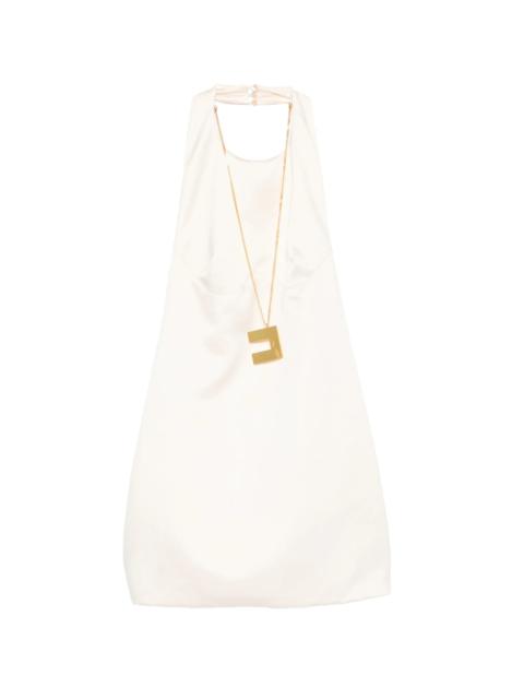 ELISABETTA FRANCHI Elisabetta Franchi Halterneck Mini Dress