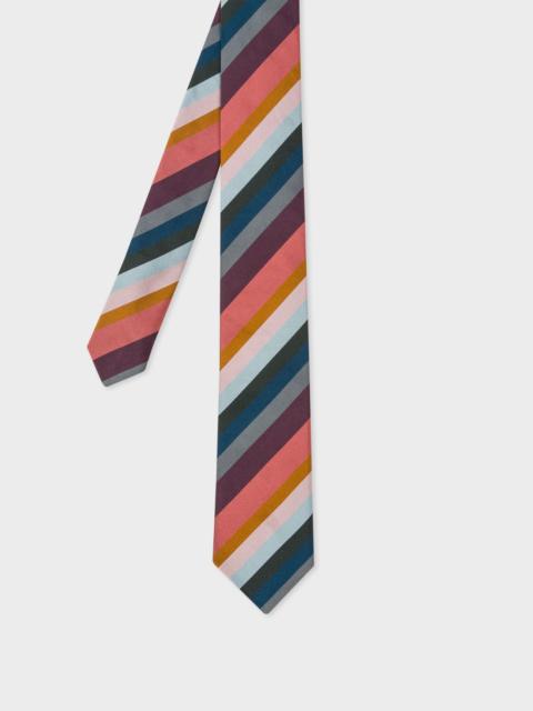 Paul Smith Muted 'Artist Stripe' Silk Tie