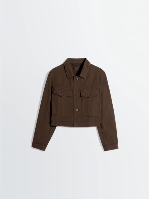 Lemaire CROPPED BLOUSON IN DYED HEAVY BROKEN TWILL
