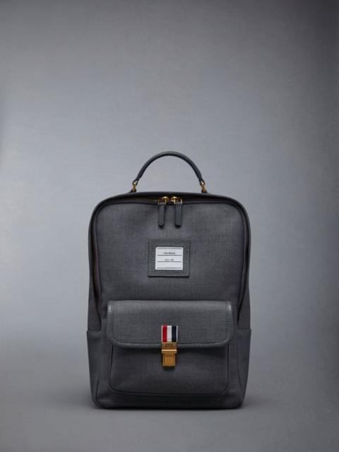 Thom Browne Super 120's Twill Front Pocket School Backpack