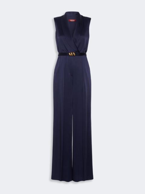 Max Mara ORARIO Envers satin Tuxedo jumpsuit - MIDNIGHTBLUE