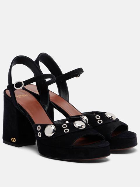 Valentino Embellished leather sandals