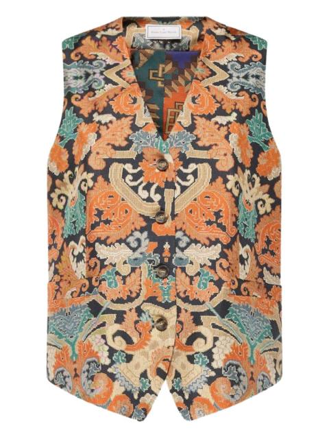 Pierre-Louis Mascia geometric-pattern waistcoat
