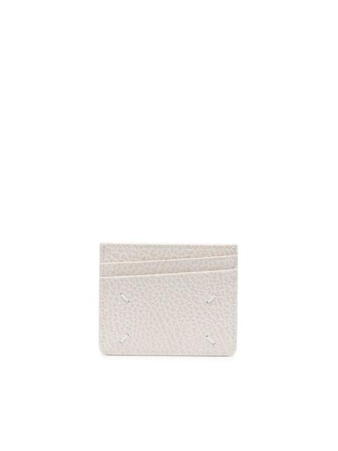 grained leather cardholder