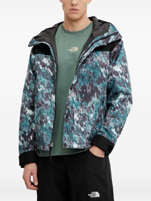 The North Face hooded pattern jacket