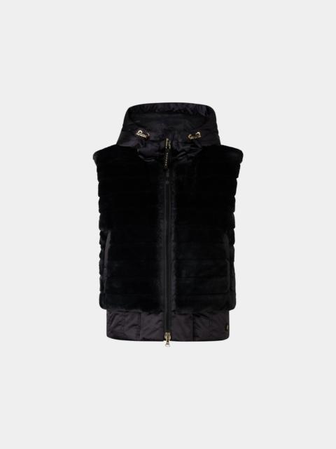 BOGNER Yumi fur vest in Black