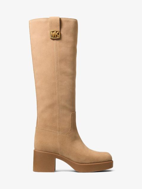 MICHAEL KORS Bryant Suede Platform Boot