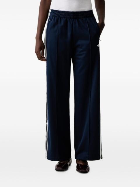 adidas lace-overlay side-stripe track pants