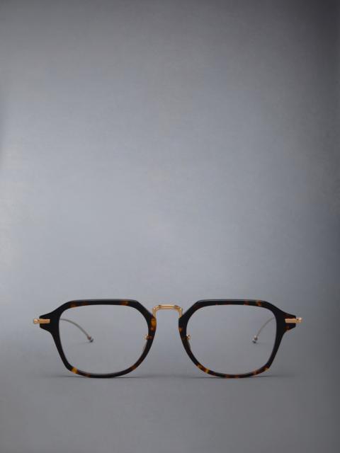 Thom Browne Acetate And Titanium Rectangular Eyeglasses