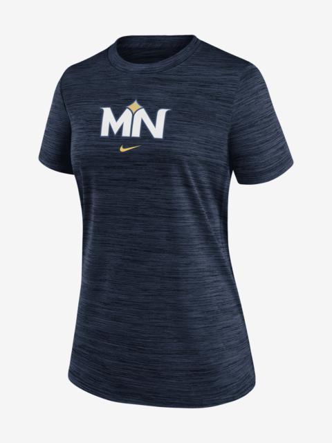 Minnesota Twins Authentic Collection City Connect Practice Velocity Nike Women's Dri-FIT MLB T-Shirt