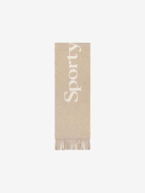 Sporty & Rich fringed scarf