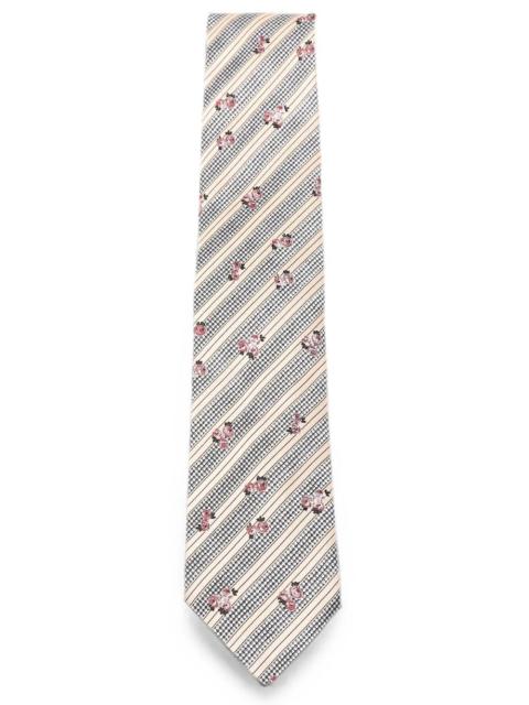 Dries Van Noten PRINTED SILK TIE