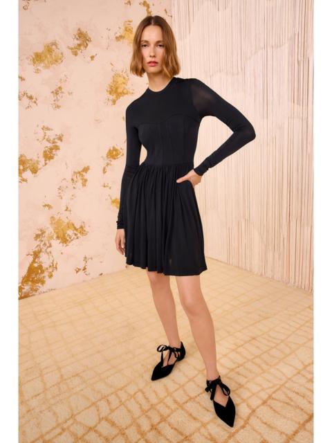 ULLA JOHNSON Bendetta Jersey Long Sleeve Mini Dress