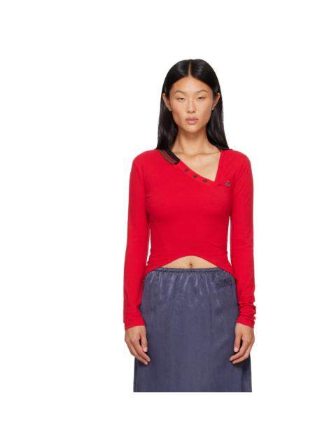 Vivienne Westwood Red Ls Glory Polo
