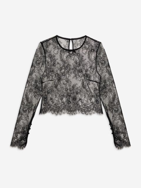 For Love & Lemons Sonja Lace Top
