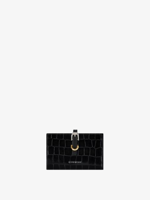 Givenchy VOYOU WALLET IN CROCODILE EFFECT LEATHER