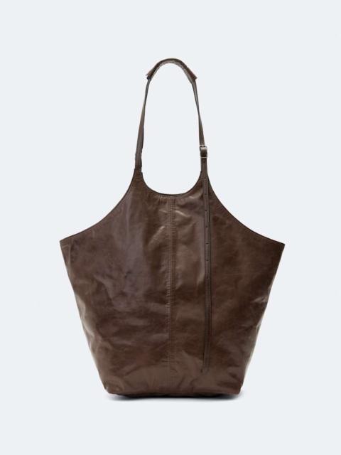 ALLSAINTS SILOH LEATHER MAGAZINE TOTE BAG