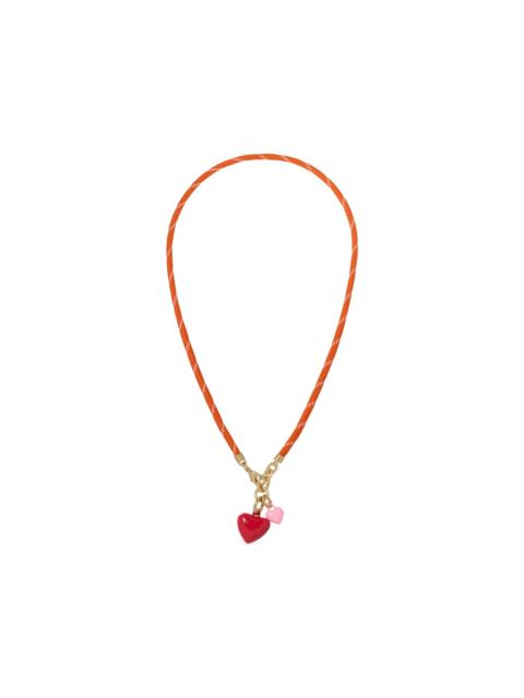 ROXANNE ASSOULIN Happy Cord heart-pendant necklace
