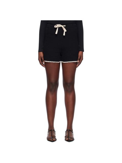 Jil Sander Black Stitching Shorts