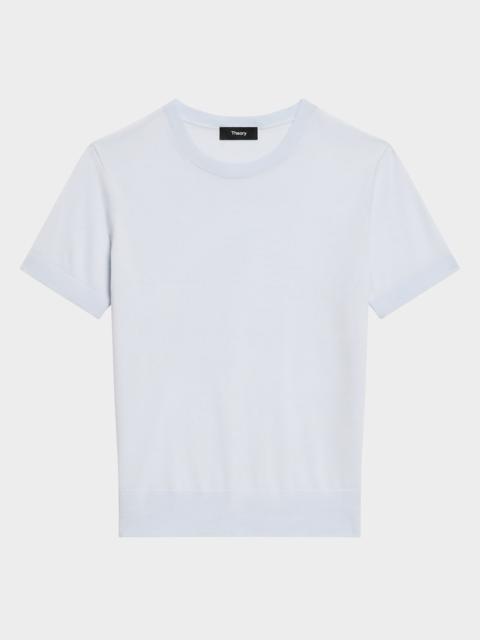 Regal Merino Wool Short-Sleeve Crew T-Shirt