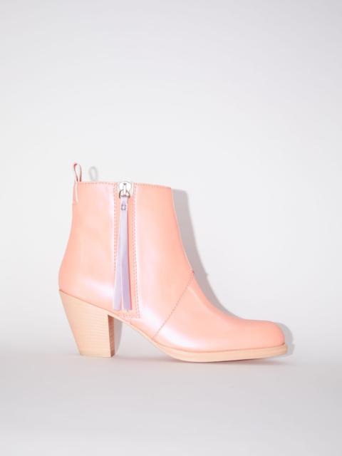 Acne Studios Faux leather boots - Salmon pink