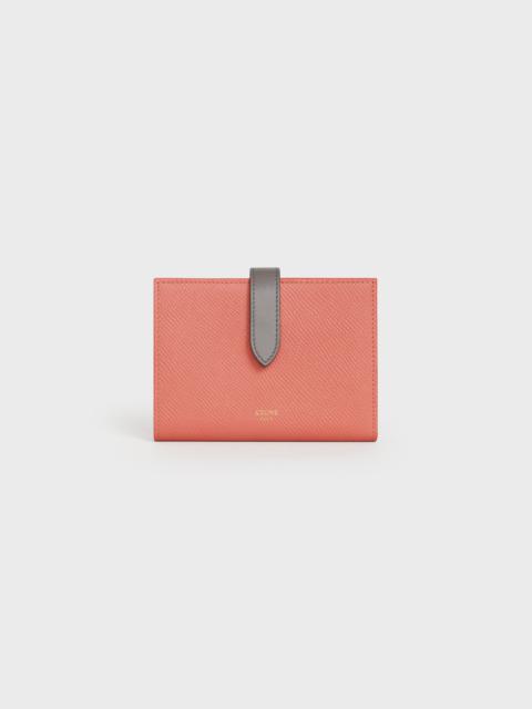 CELINE MEDIUM STRAP WALLET  IN  BICOLOUR GRAINED CALFSKIN