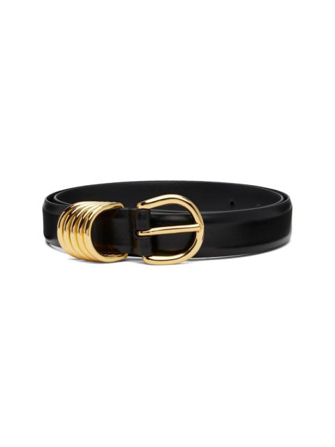 Anderson's Black French Leather Ring Keeper Belt