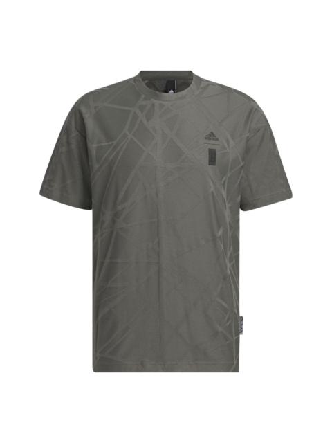 adidas Wuji Graphic T-Shirts 'Grey' IA8145