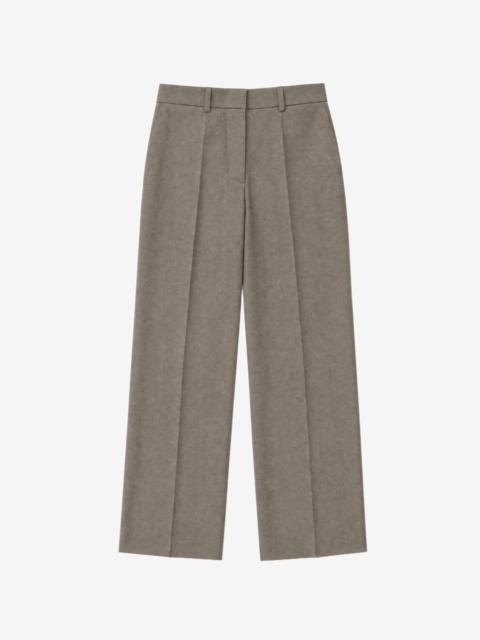 The Kooples WIDE-LEG BEIGE WOOL SUIT PANTS