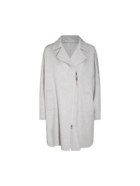 Brunello Cucinelli grey wool coat
