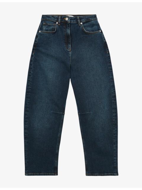 REISS Levitt Barrel-Leg Denim Jeans