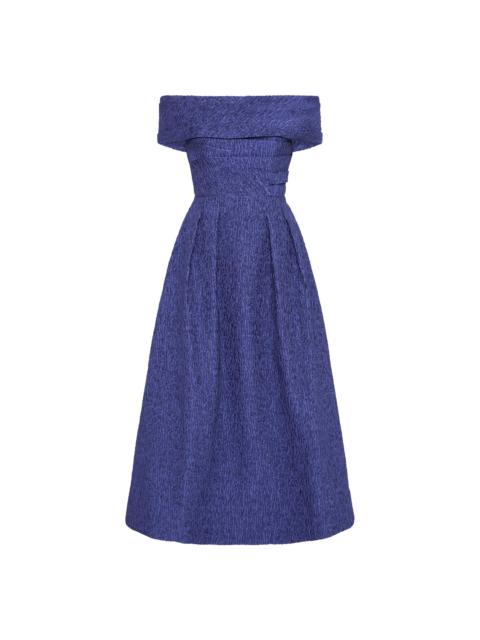 REBECCA VALLANCE Helene Off Shoulder Midi Dress