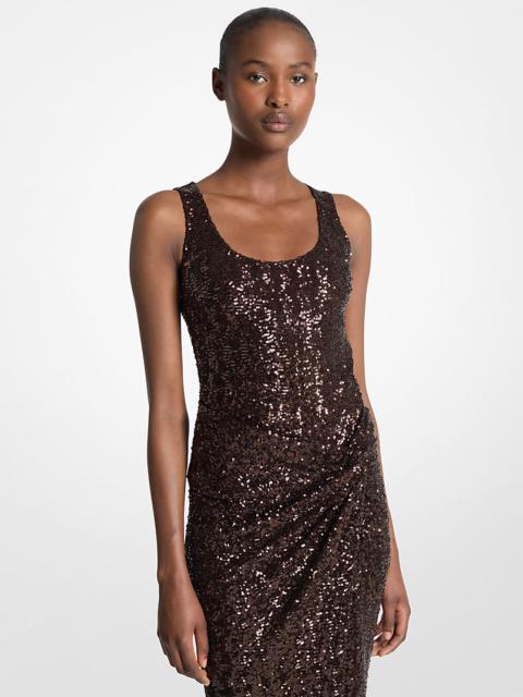 MICHAEL KORS COLLECTION Sequined Stretch Bodysuit