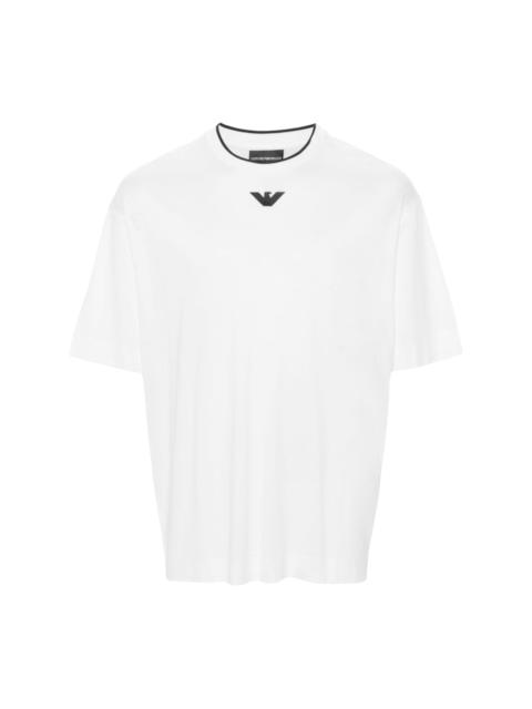 logo-embroidered T-shirt