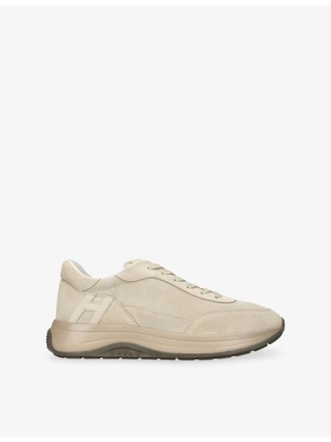 HOGAN Allacciato Suede and Leather Trainers