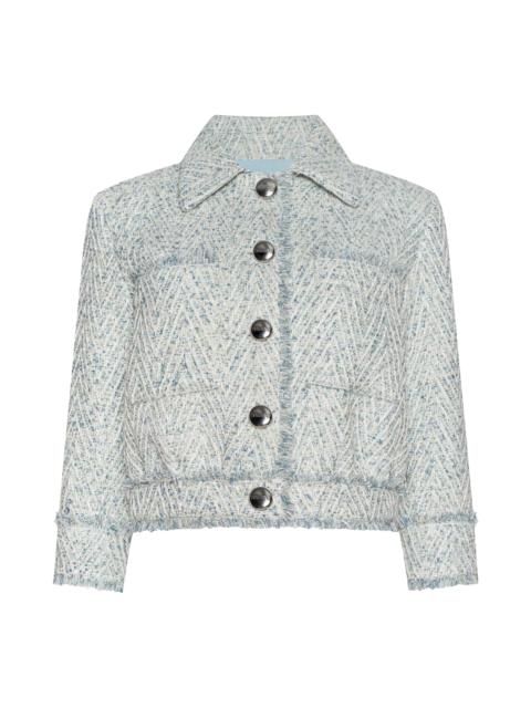L'AGENCE Jia Fringed Tweed Jacket