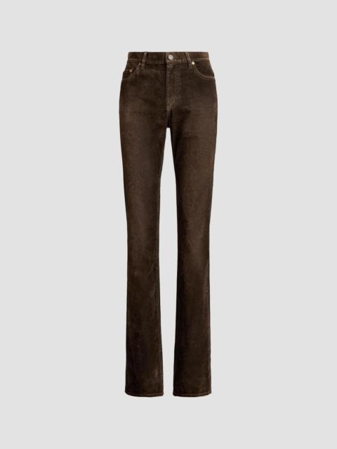 Ralph Lauren Women's Walton Mid-Rise Slim Jeans - Taupe