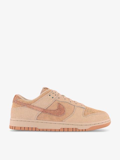 Dunk Low panelled suede low-top trainers