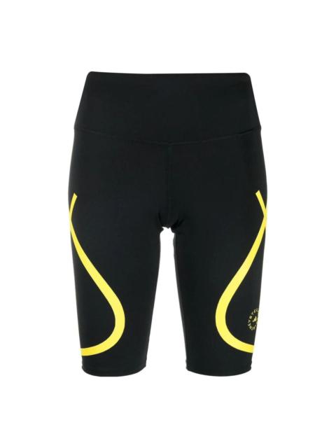 adidas (WMNS) adidas by Stella McCartney TruePace Cycling Shorts 'Black Yellow' HI6058
