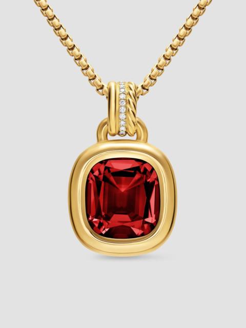 DAVID YURMAN Women's DY Mercer Color Enhancer in 18K Yellow Gold - Rhodolite Garnet