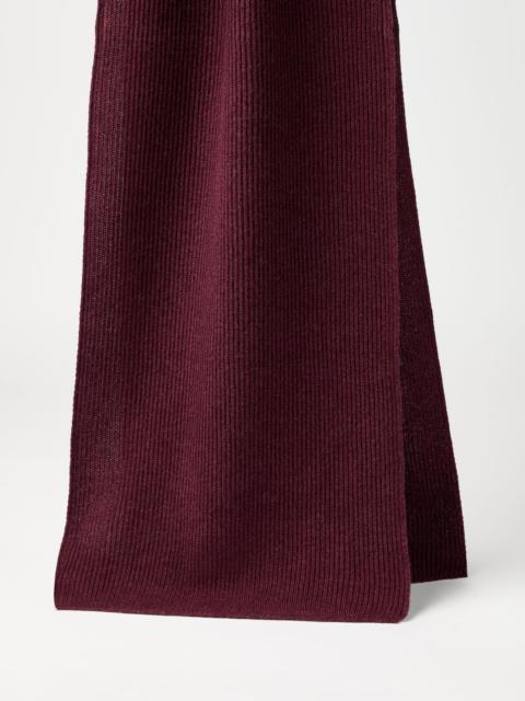 Brunello Cucinelli Cashmere English rib knit scarf