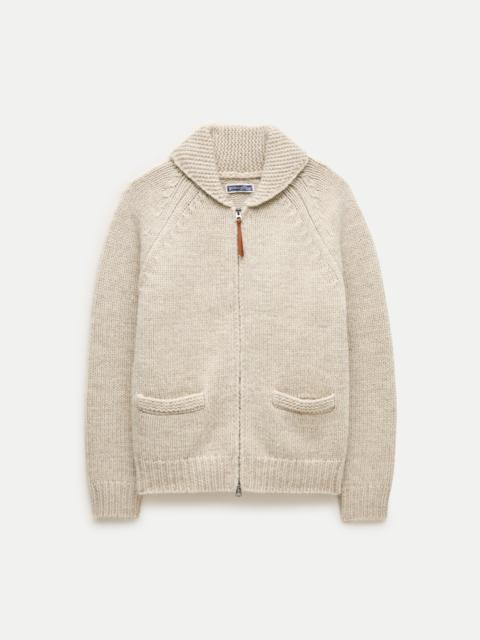 J.CREW Wallace & Barnes shawl-collar full-zip loon cardigan in wool