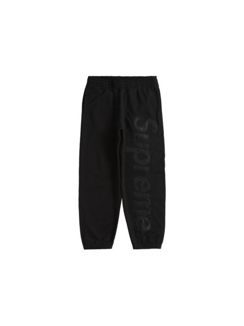 Supreme Supreme Satin Appliqué Sweatpant (FW23) Black