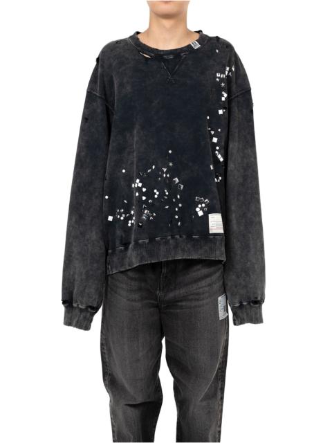 Maison MIHARAYASUHIRO Embellished Bleached Sweatshirt