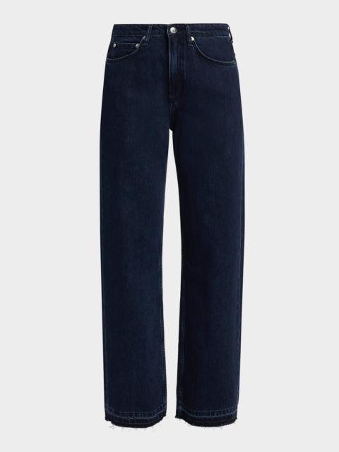 rag & bone Logan Mid-Rise Wide-Leg Jeans