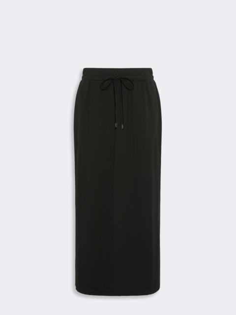 WEEKEND Max Mara PERLE Milano-knit jersey skirt - BLACK