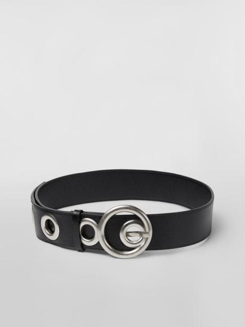 Marni CALFSKIN BELT WITH METAL EYELETS